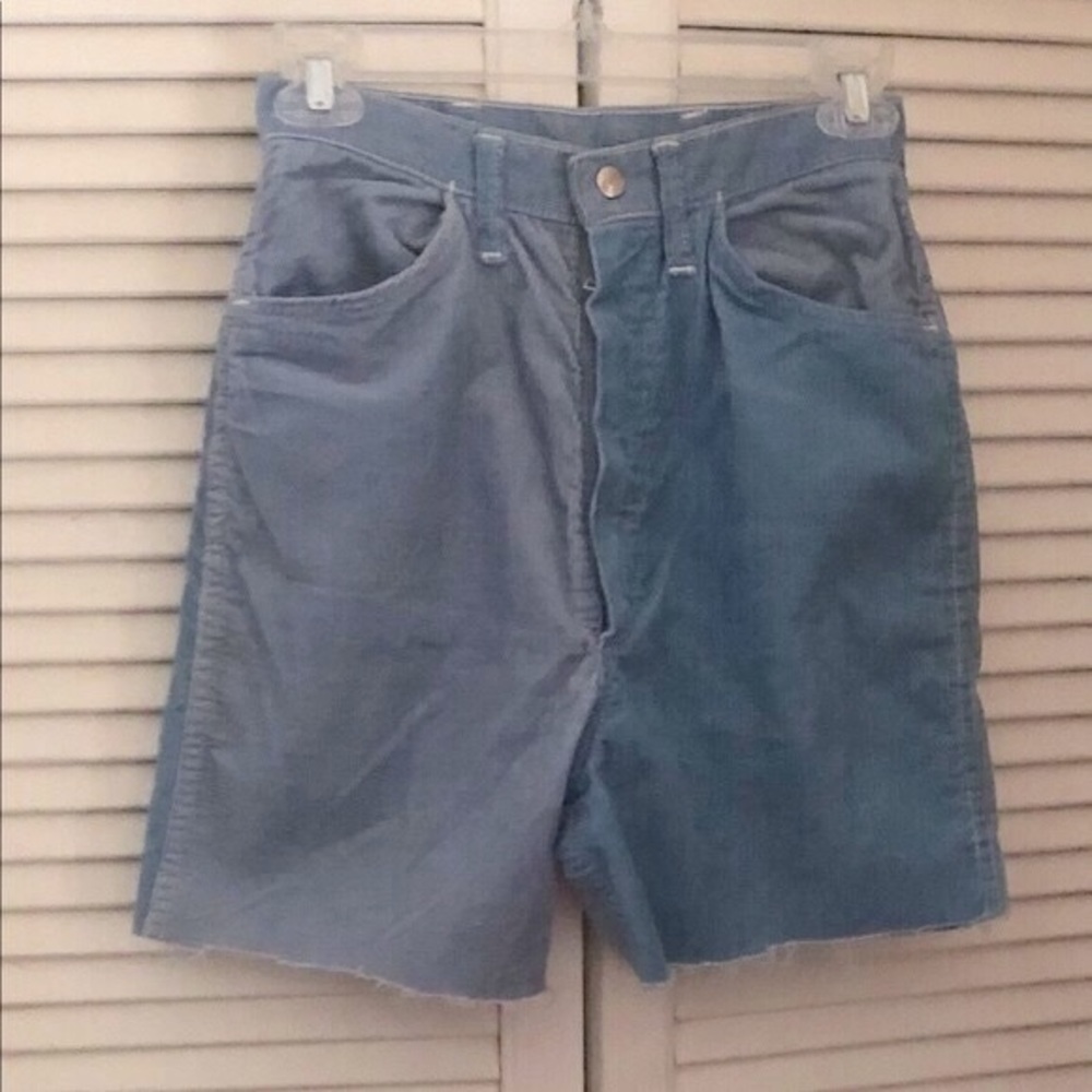 Rare! Vintage 60s Wrangler Hi Rise Mom Corduroy Cutoff Shorts 13/14